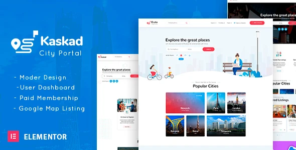 Kaskad – City Guide WordPress Theme